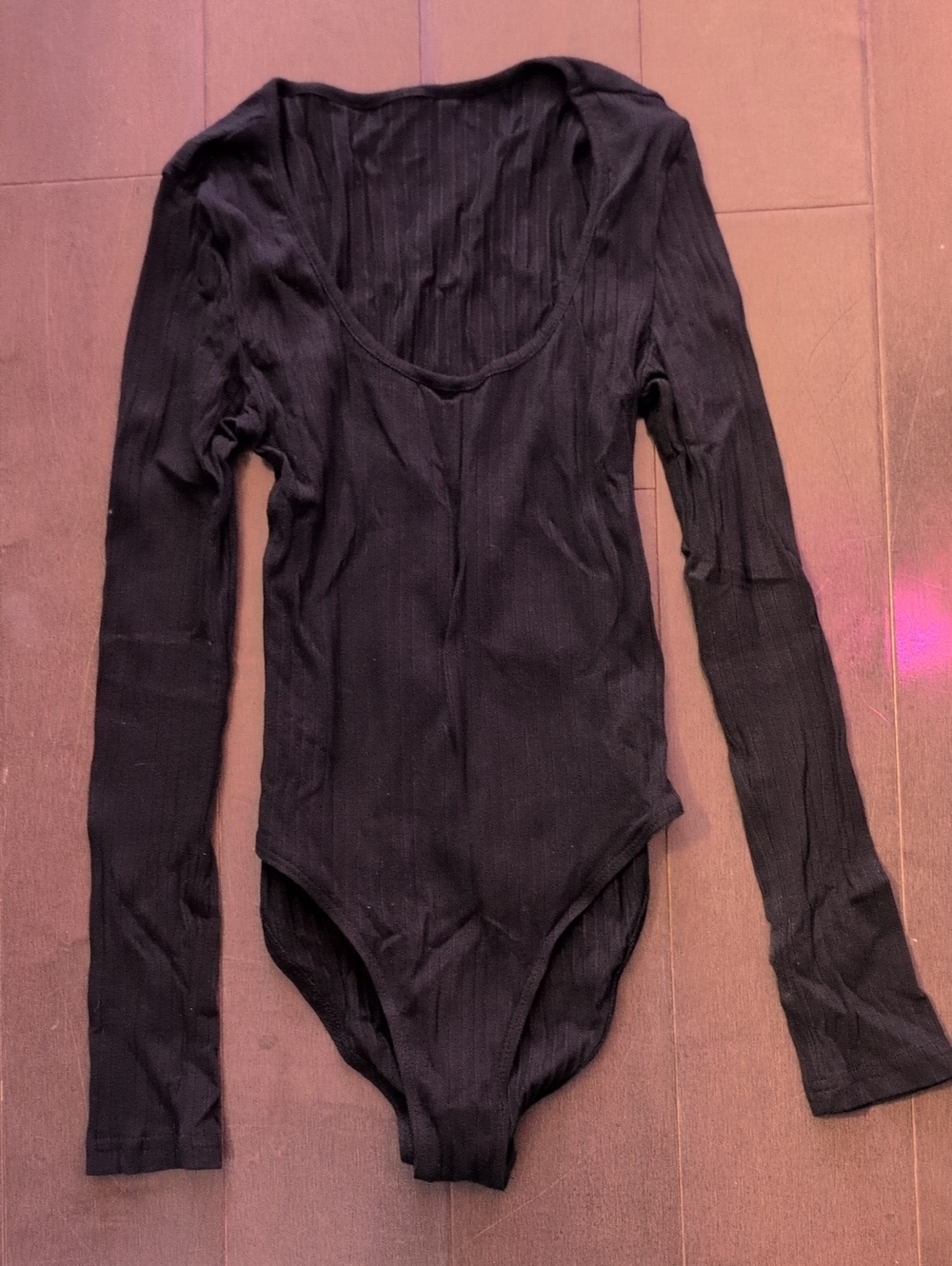 H&M Black Long-Sleeve Bodysuit